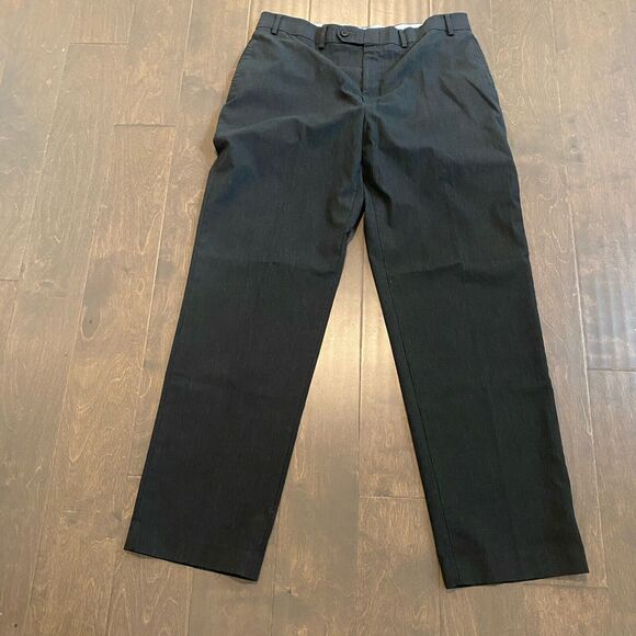 Ralph Ralph Lauren Pants Men 36x32 Chocolate Brown Check Trousers Work Washable - Picture 1 of 15